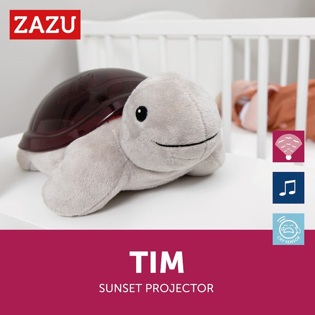 Zazu Tim the Turtle, Sunset Projector Nightlight with Soothing Melodies