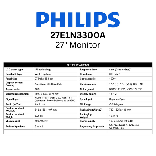 Philips 27E1N3300A 27
