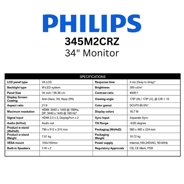 Philips 345M2CRZ 34