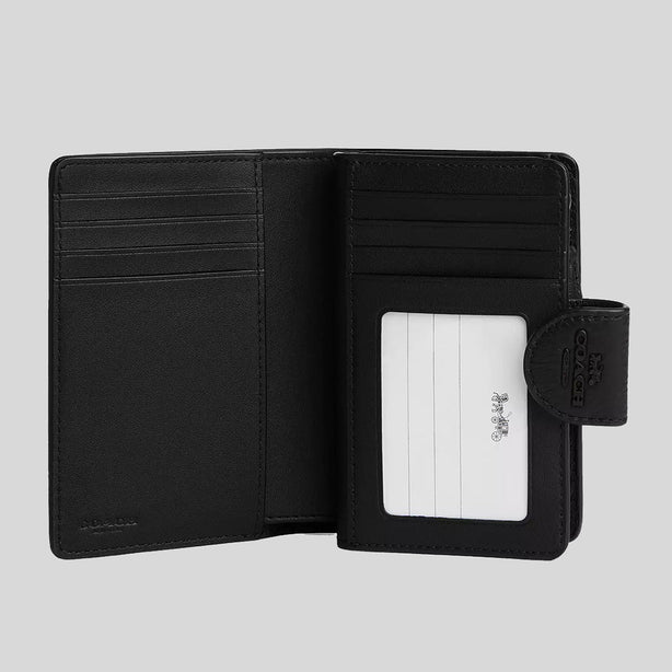 COACH Medium Corner Zip Wallet Black Copper/Black RS-CP417