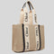 CHLOE Woody Medium Tote Bag White Blue RS-CHC22AS383I2691J