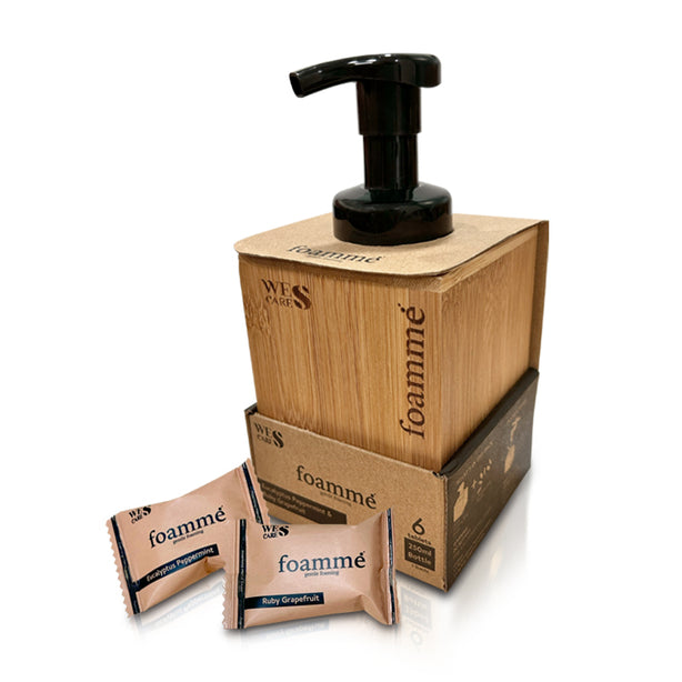 Wes Cares Foamme Hand Soap Set - 3 tablets of Eucalyptus Peppermint & 3 tablets of Ruby Grapefruit (Local Delivery Only)