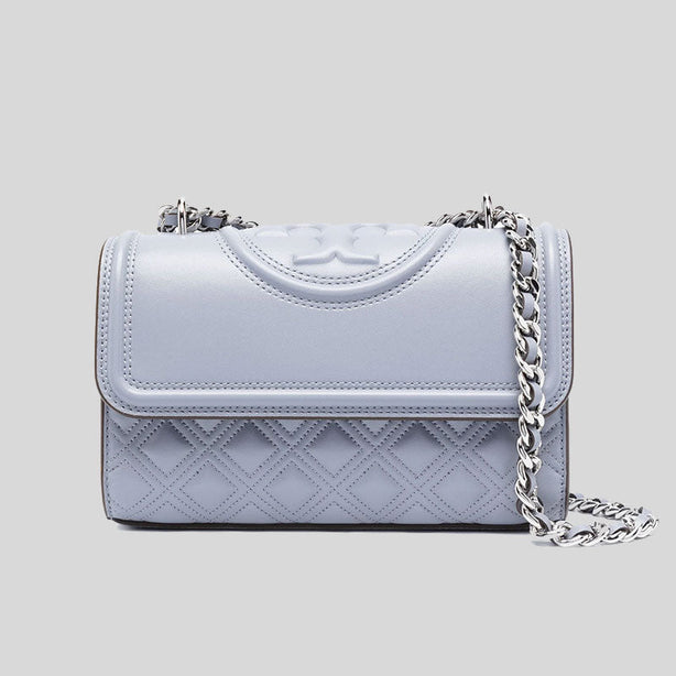 TORY BURCH Small Fleming Convertible Shoulder Bag Cloud Blue RS-75576