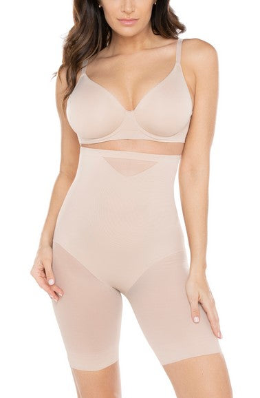 Chalone Miraclesuit®Sexy Sheer Shaping Seamless Hi-Waist Thigh Slimmer Controls + Smoothens for Tight Fitting outfit No Rolling Down No Curling Up No VPL Best Selling