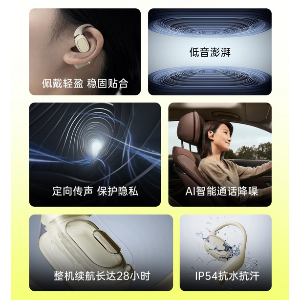 WiWU Openbuds OWS O300 AIR Conductive Stereo Sound Sports Earphone