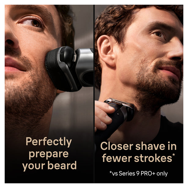 Braun Series 9 Pro+ 9597cc Electric Shaver with 6-in-1 Smartcare center and ProComfort Head, Silver