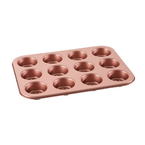 Wiltshire Rose Gold Perforated Mini Quiche & Tart Pan 12 Cup
