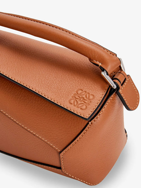 Loewe Puzzle Edge Mini leather handbag - Tan