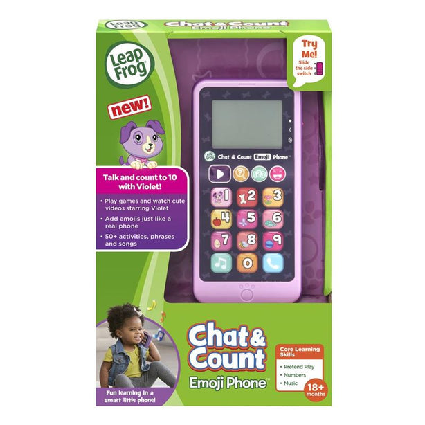 LeapFrog Chat & Count Emoji Smart Phone (Purple)