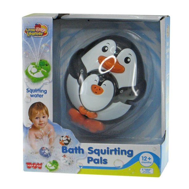 Hap-P-Kid Little Learner Bath Squirting Pals (Penguin / Black)