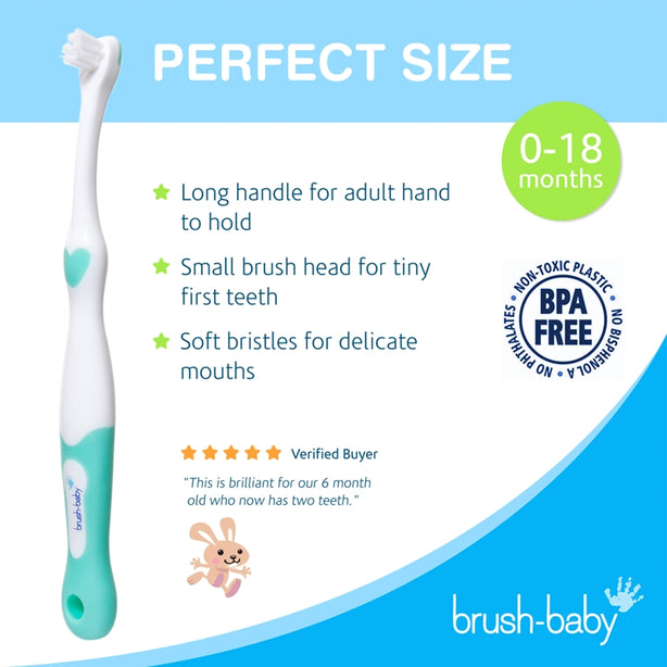 Brush-baby First Brush 0-18 mths (Green)