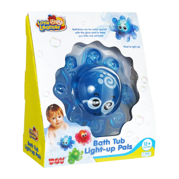 Hap-P-Kid Little Learner Bath Tub Light Up Pals (Octopus / Blue)