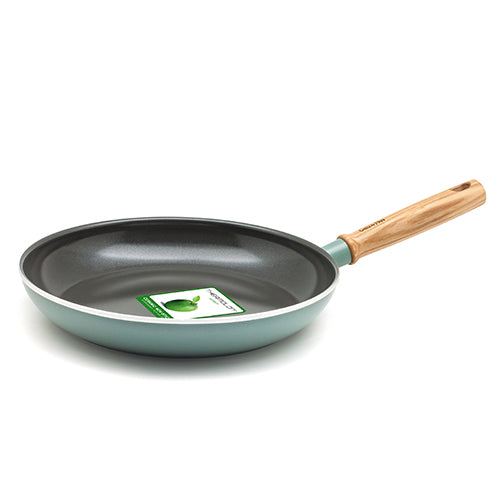 GreenPan Mayflower 28cm Frying Pan, Smokey Sky Blue [PFAS FREE]