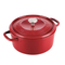 GreenPan Featherweights 28cm Ceramic Non-stick Casserole Pot with Lid, Scarlet Red [PFAS FREE]