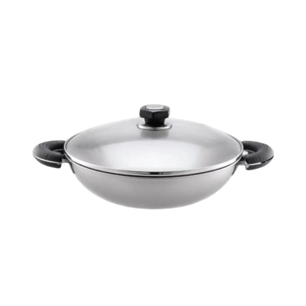 La gourmet Elite 32cm 5-Ply Stainless Steel Wok
