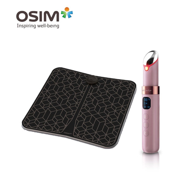 OSIM (Mix and Match Bundle) uPulse Mat EMS Leg Massager + uGlow Eye Beauty Eye Massager