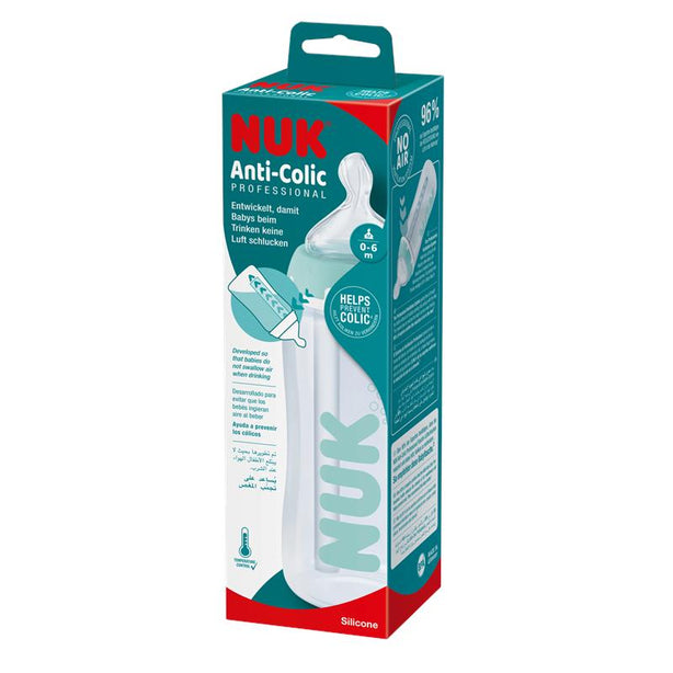NUK Anti-Colic Professional Temperature Control Baby Bottle with Silicone Teat 300ml