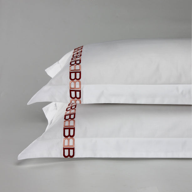 Bellami Monti 100% Egyptian Cotton 1200TC Bundle Set – White/Red Rose