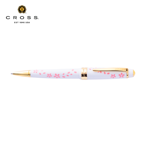 Cross Bailey Light Cherry Blossom Glossy White Resin Ballpoint Pen