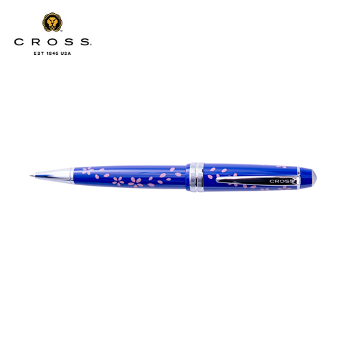 Cross Bailey Light Cherry Blossom Glossy Blue Resin Ballpoint Pen