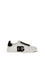 Dolce & Gabbana Leather Sneakers with logo - White/Black
