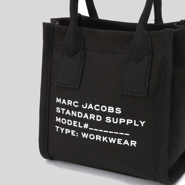 MARC JACOBS Canvas Standard Supply Small Tote Black RS-4S4HCR003H02