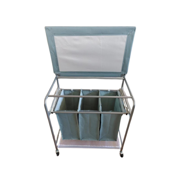 Laundry Sorter basket with Folding and ironing board station
