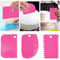 StitchesandTweed Reusable Pastry Bag Silicone Piping Tool Kit Cake Decoration with Cake Scraper - Fuscia Pink