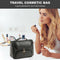 StitchesandTweed Travel Toiletry Bag, Large Capacity Vegan Leather Travel Toiletry Bag, Toiletry Storage Bag with Carrying Handle - Noir
