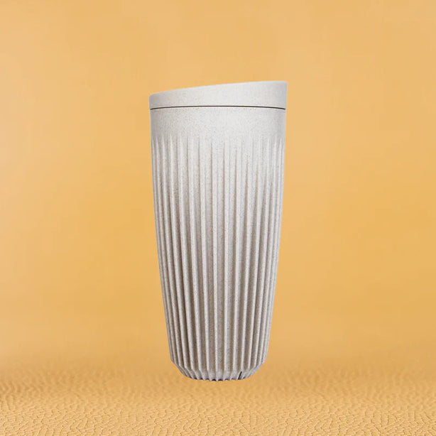 HUSKEE Cups 16oz with lid Natural