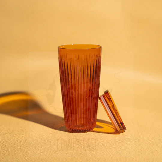 HUSKEE Cups 16oz with lid Amber