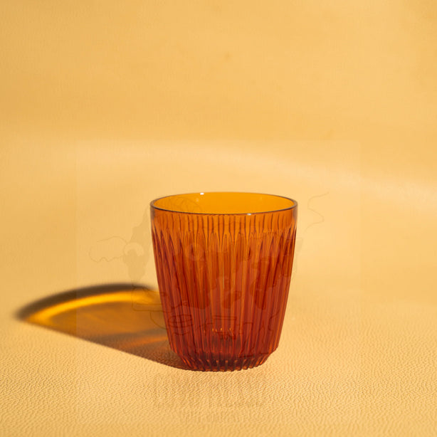 HUSKEE Cups 4 pack of 8oz without lid Amber