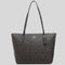 Coach Zip Top Tote In Signature Canvas Brown Black RS-4455