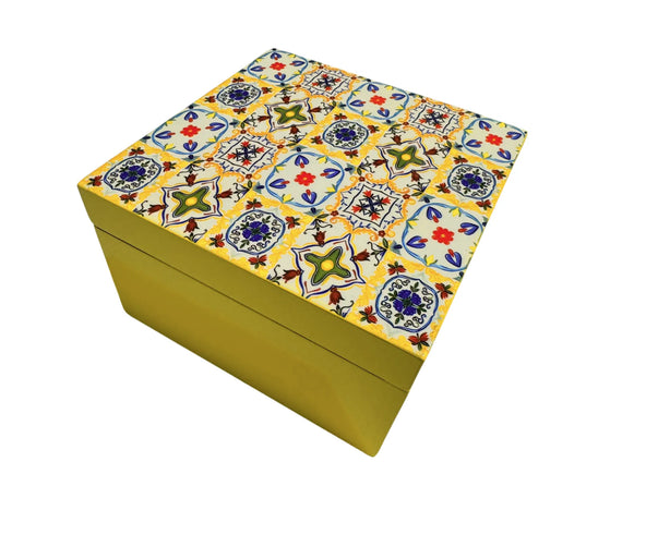 [Rare Bird Collection] Italian Tiles Trinket Box