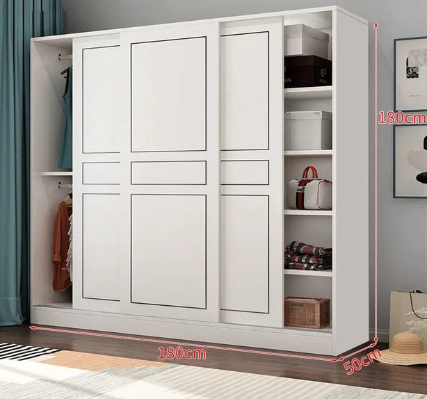 MUTRA Simple Sliding Door Wardrobe