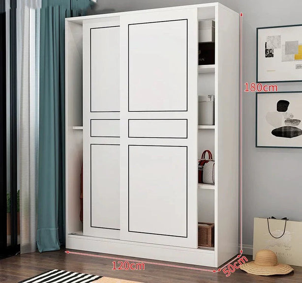 MUTRA Simple Sliding Door Wardrobe