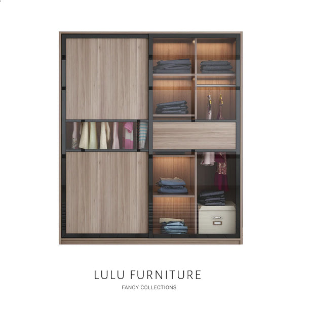 KLASS Tempered Glass Wardrobe