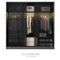 KLASY Designer Tempered Glass Sliding Wardrobe