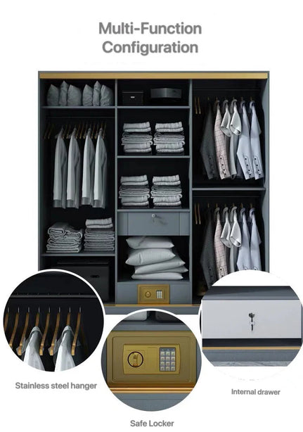 NINA Luxury Sliding Wardrobe with Locker