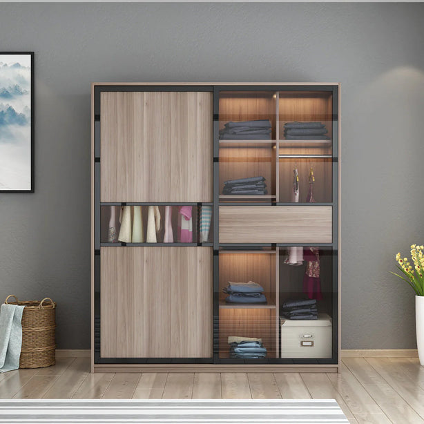 KLASS Tempered Glass Wardrobe