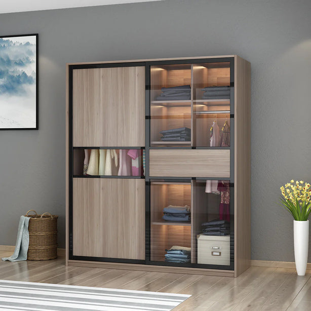 KLASS Tempered Glass Wardrobe