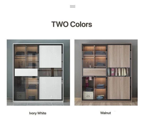 KLASS Tempered Glass Wardrobe