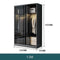 KLASY Designer Tempered Glass Sliding Wardrobe