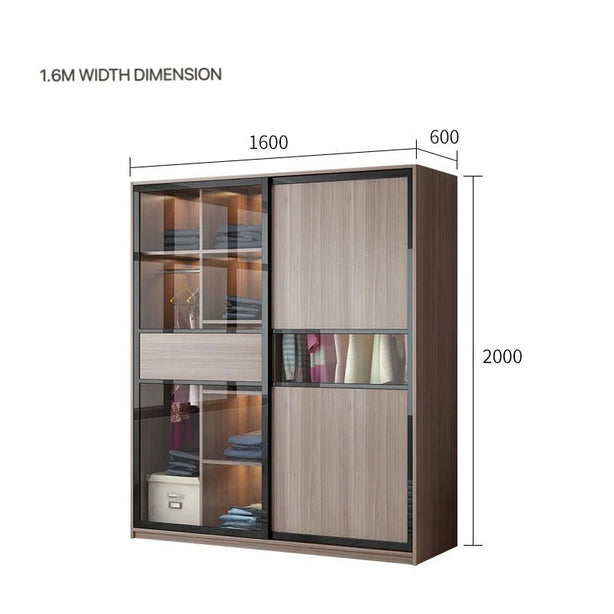 KLASS Tempered Glass Wardrobe