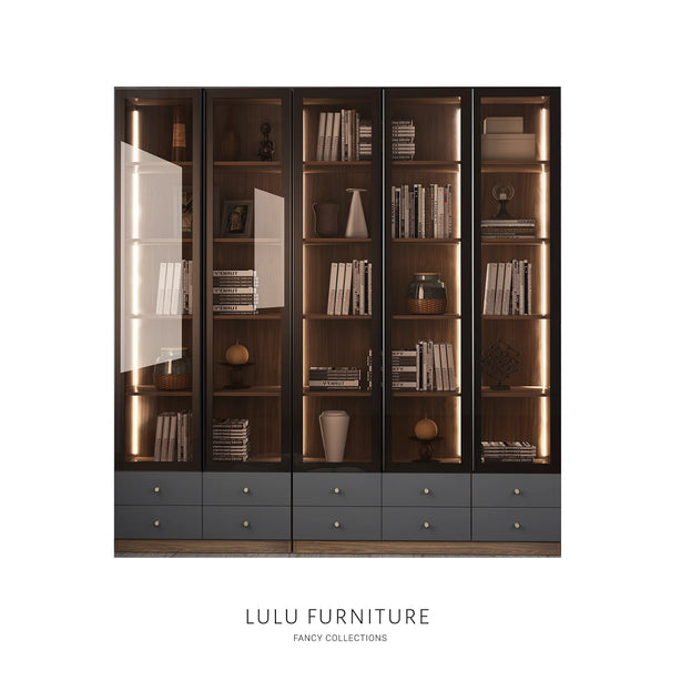 KLASY Bookshelf / Cabinet - Dark Grey