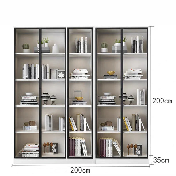 KLASS Plus Display Bookshelf - White Open Door Type