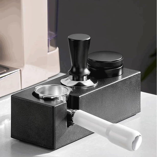 StitchesandTweed Coffee Filter Tamper Holder, Home Coffee Counter Tool