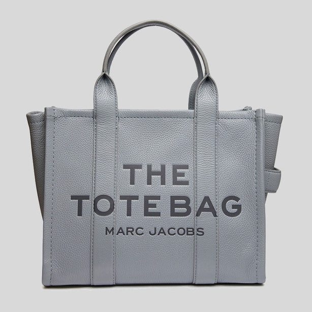 MARC JACOBS The Leather Medium Tote Bag Wolf Grey RS-H004L01PF21