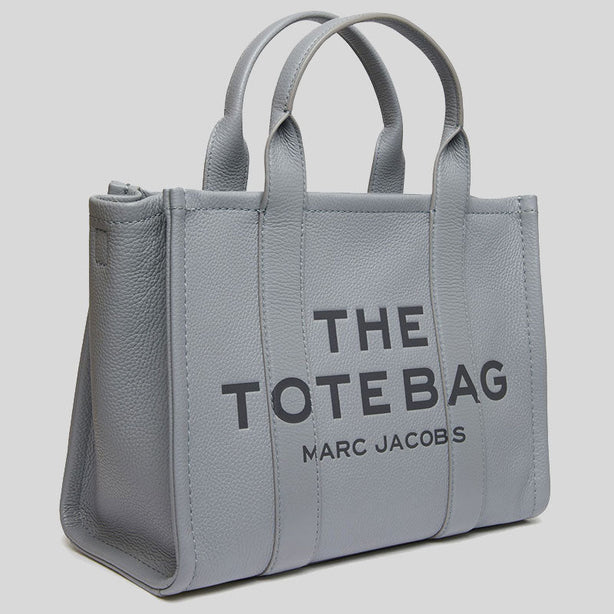 MARC JACOBS The Leather Medium Tote Bag Wolf Grey RS-H004L01PF21