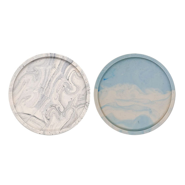 Jojomama Jesmo Marbelized 10cm rim Coaster Set of 2